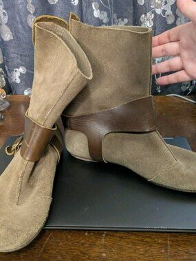 Size 9 / 39 Pedro Garcia Viki Brown Leather Suede Harness Boots